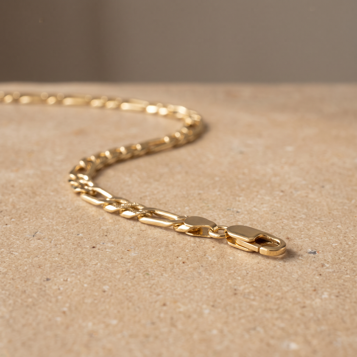 Cadena de Oro Laminado  3x1  Diamantado Elegante mod.1561