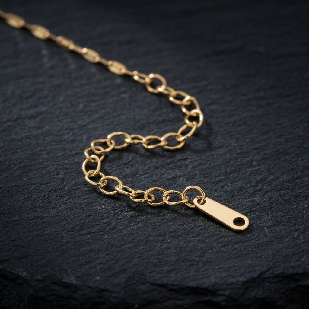 Gargantilla de Oro Laminado Girasol Blanco mod.1577