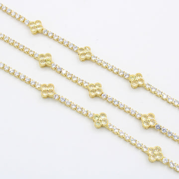 Paquete Pulseras 3 pz Tréboles Amarillos mod. 13004