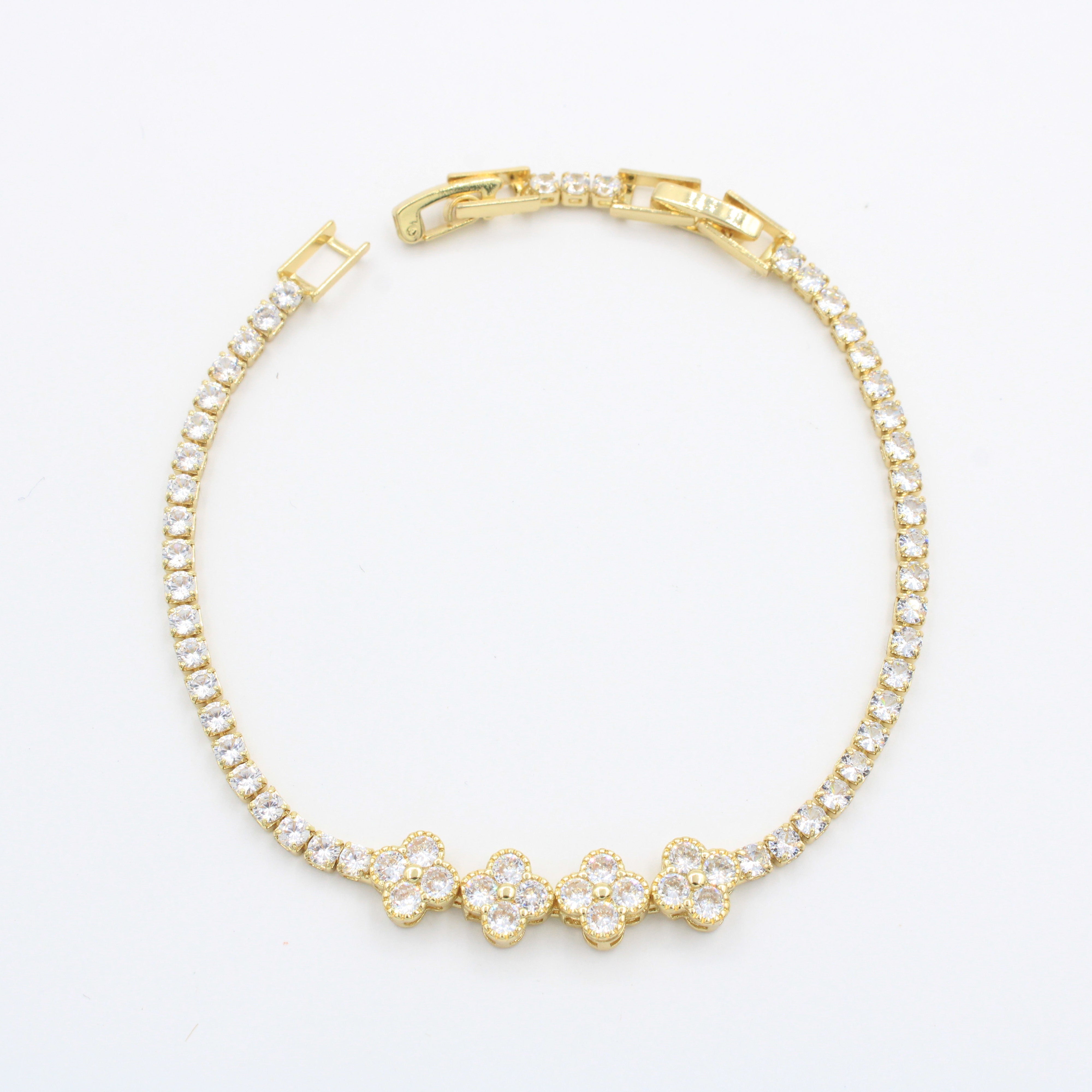 Paquete Pulseras 3 pz Tréboles Finos mod. 13005