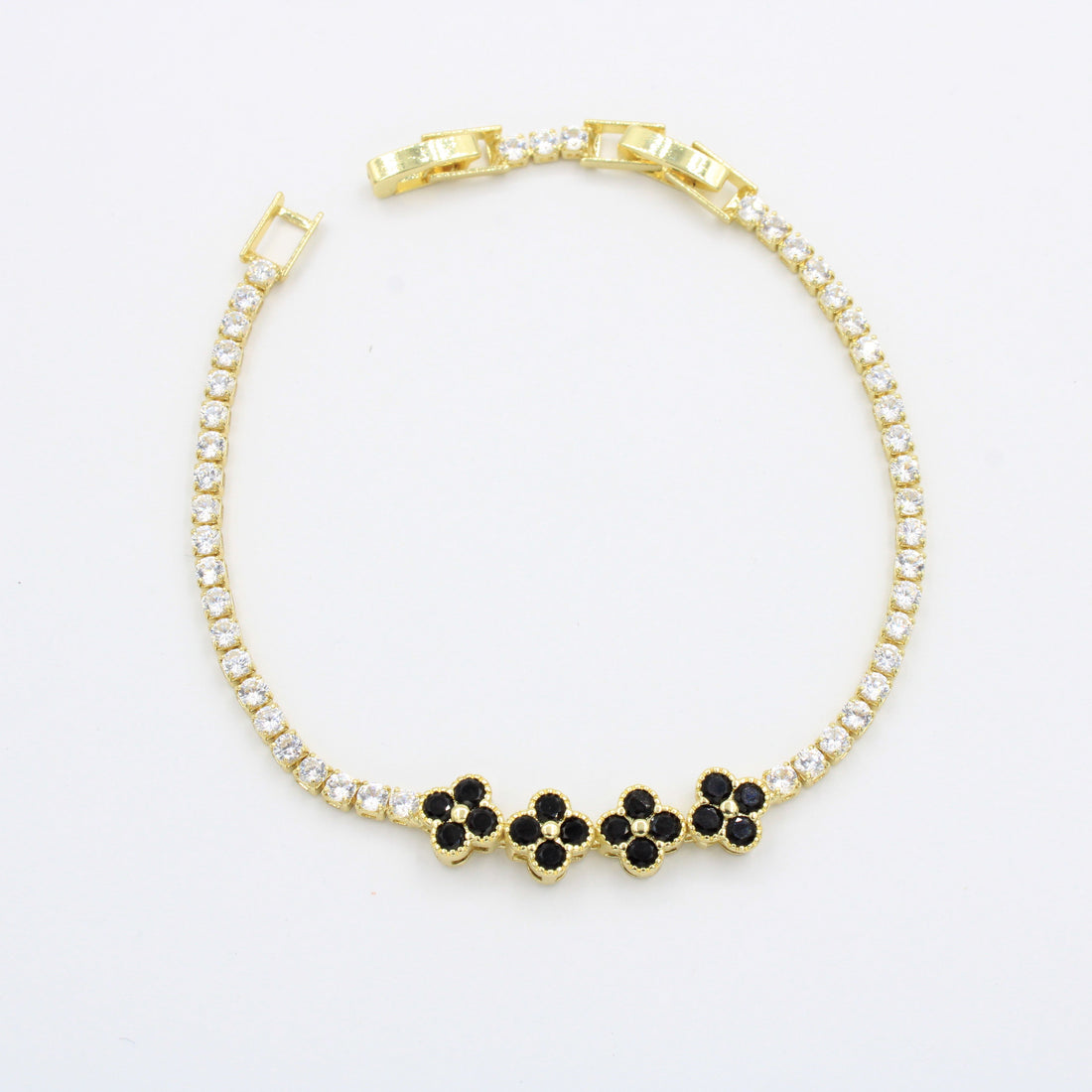 Paquete Pulseras 3 pz Tréboles Negros mod. 13009