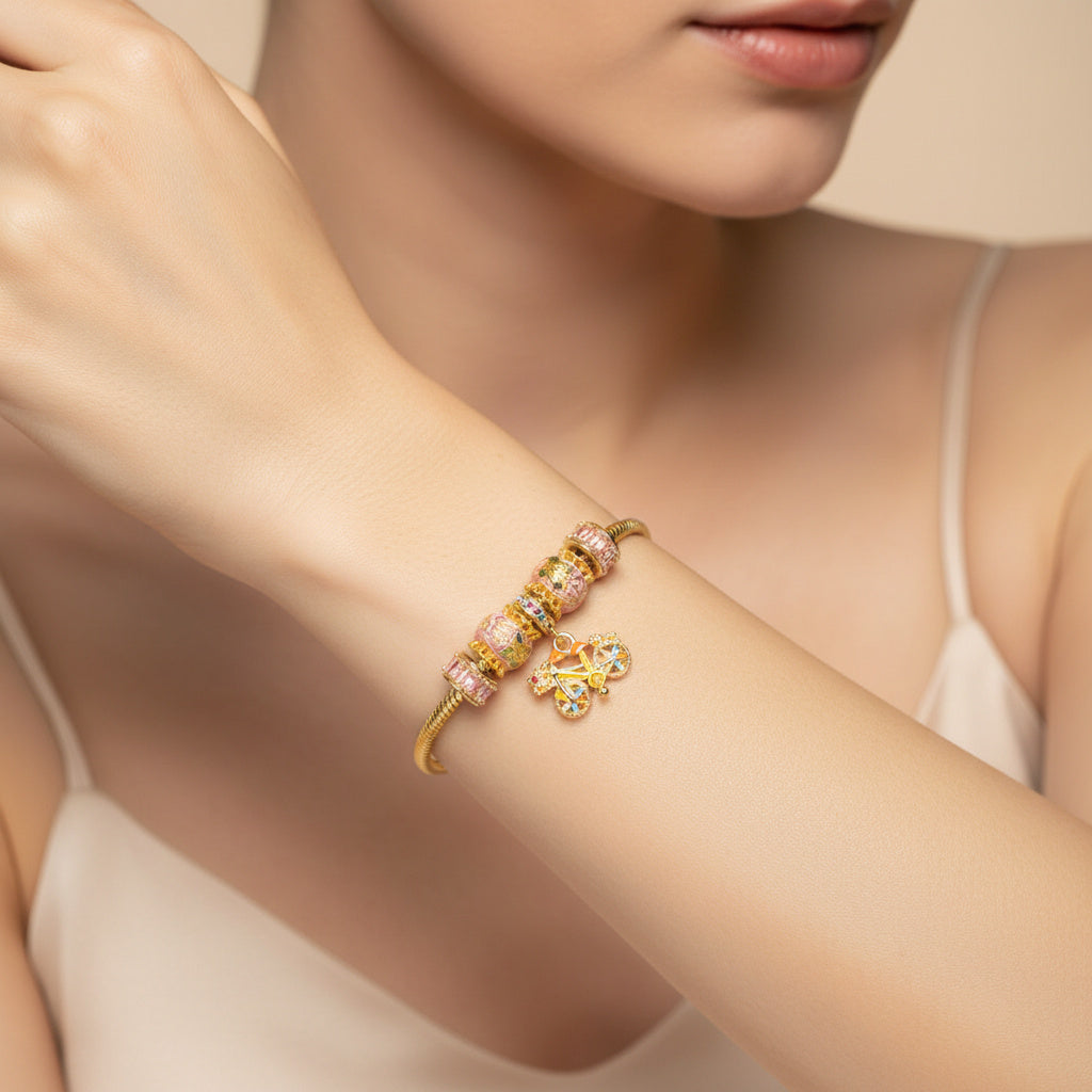 Pulsera de Goldfilled con Colganges Fancy mod. 1103