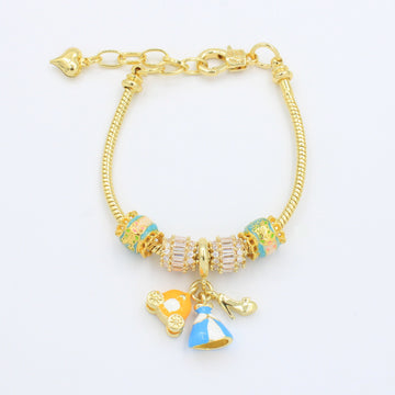 Pulsera de Goldfilled con Colganges Fancy mod. 1104