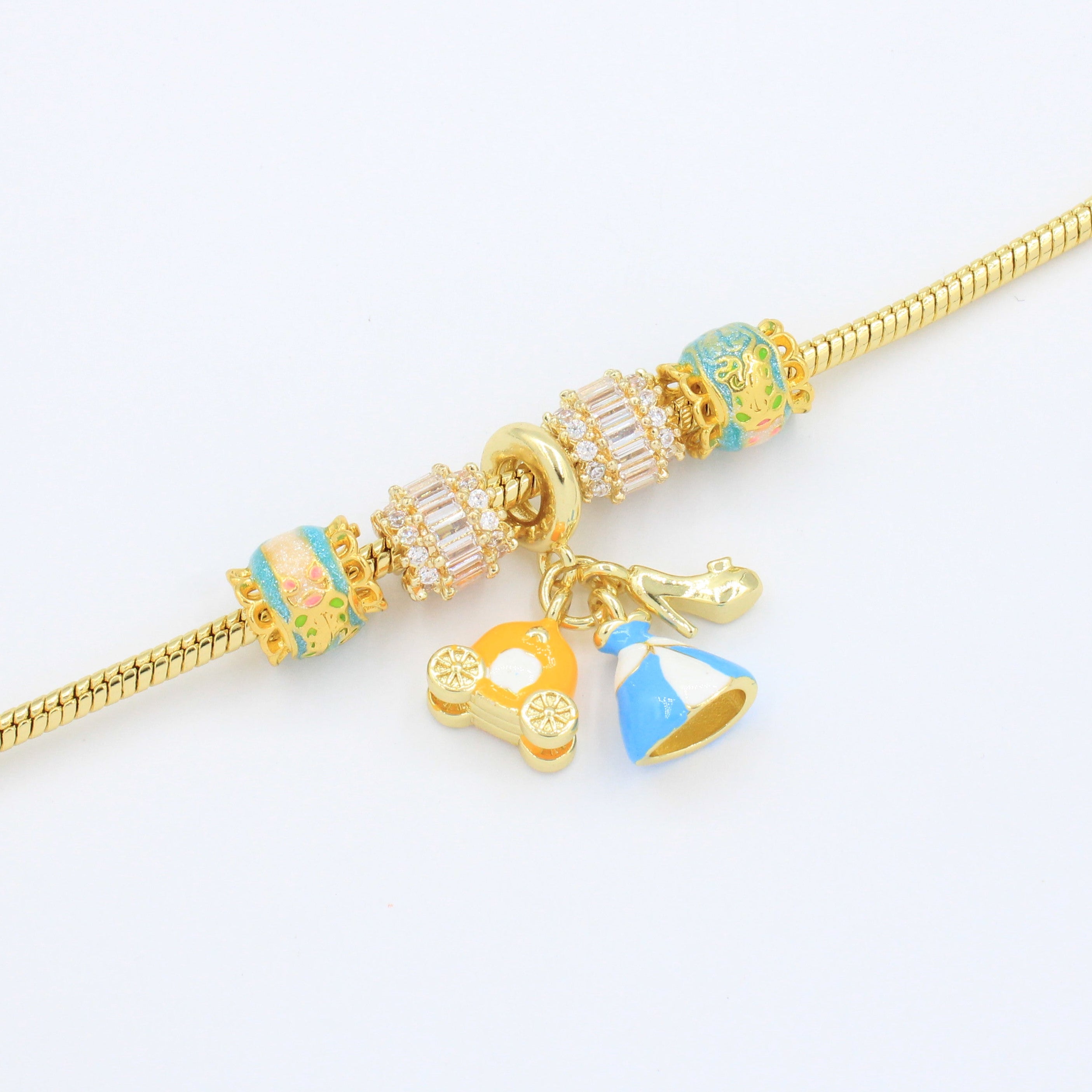 Pulsera de Goldfilled con Colganges Fancy mod. 1104