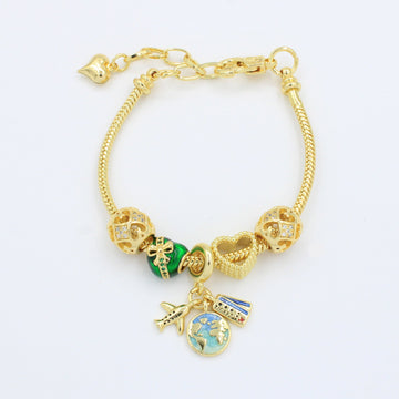 Pulsera de Goldfilled con Colganges Fancy mod. 1105