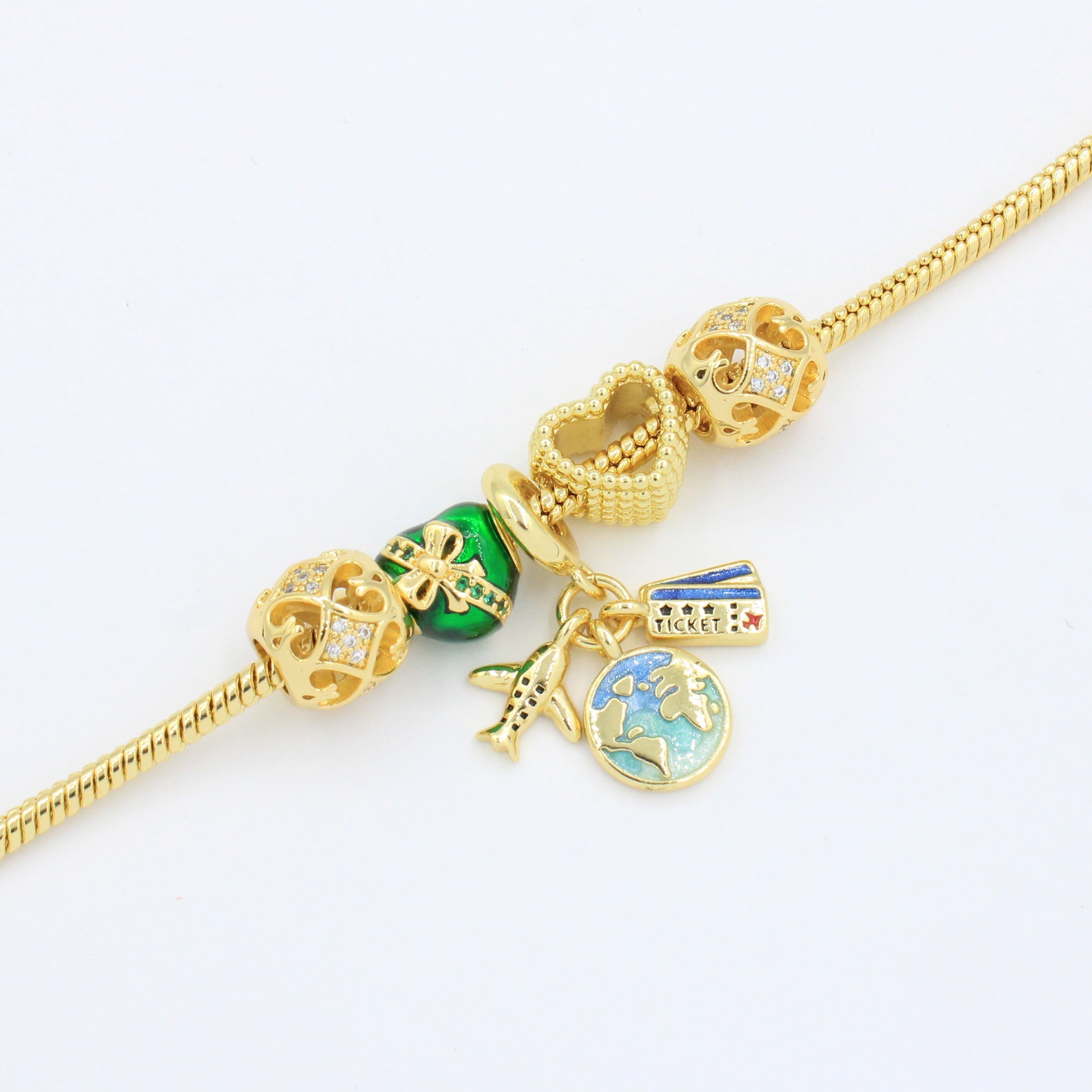 Pulsera de Goldfilled con Colganges Fancy mod. 1105