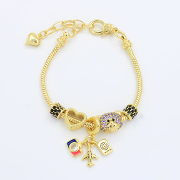 Pulsera de Goldfilled con Colganges Fancy mod. 1108