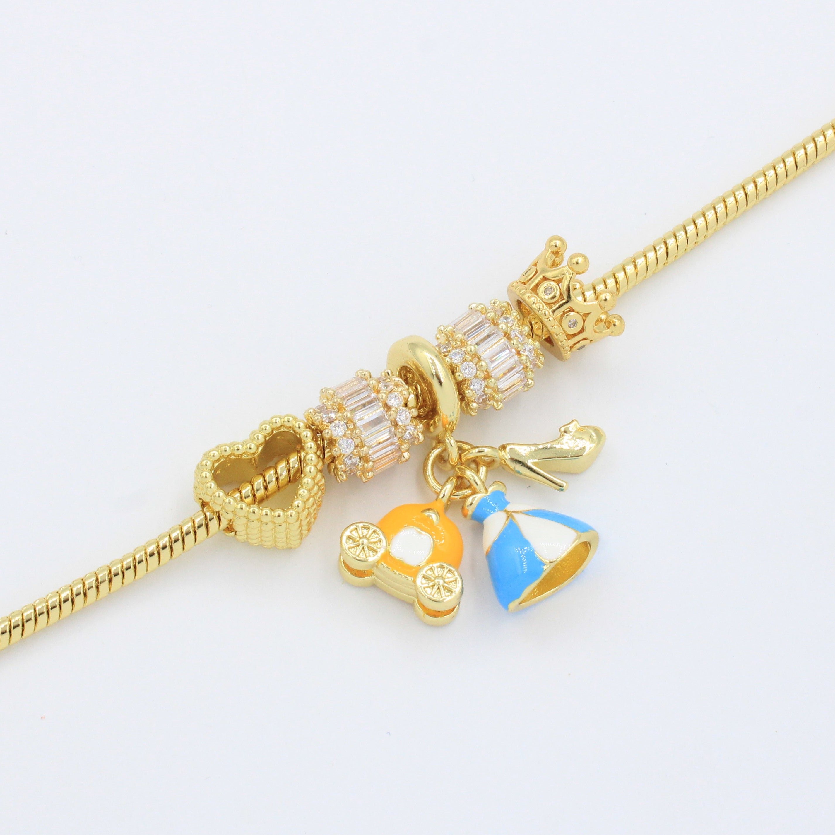 Pulsera de Goldfilled con Colganges Fancy mod. 1109