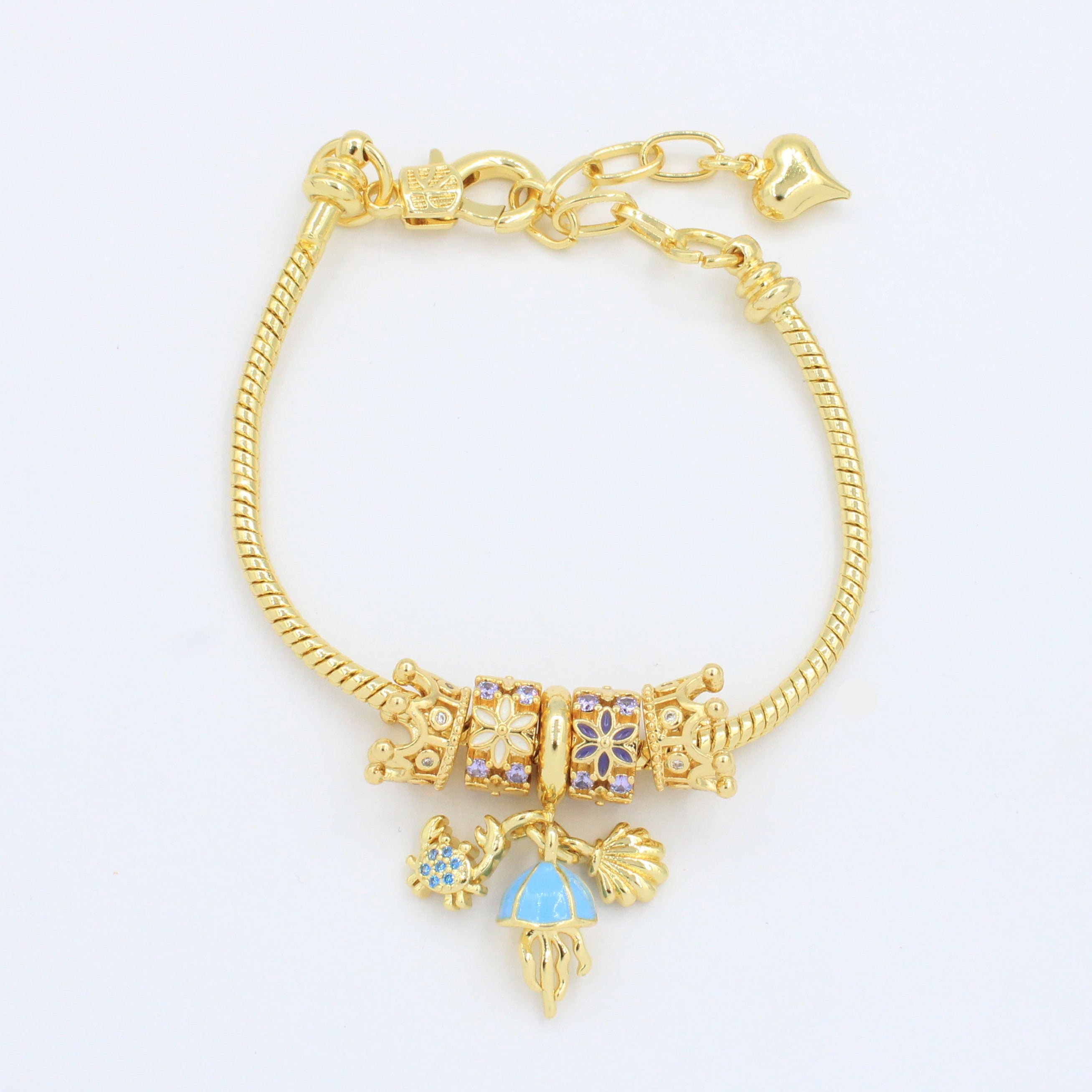 Pulsera de Goldfilled con Colganges Fancy mod. 1110