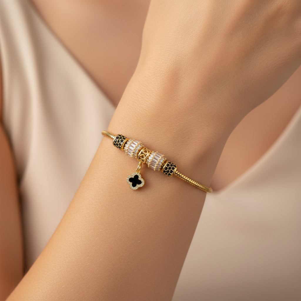 Pulsera de Goldfilled con Colganges Fancy mod. 1111