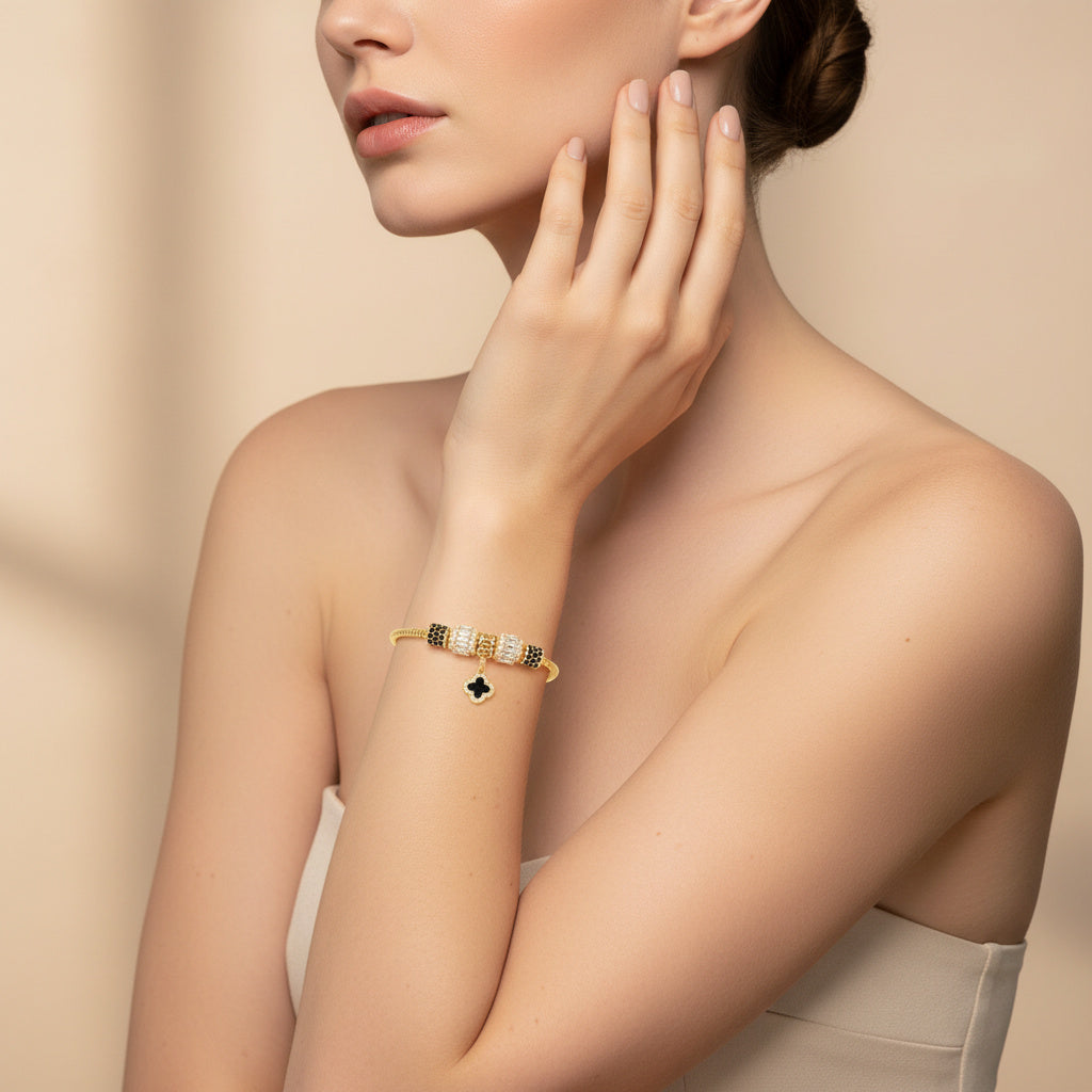 Pulsera de Goldfilled con Colganges Fancy mod. 1111