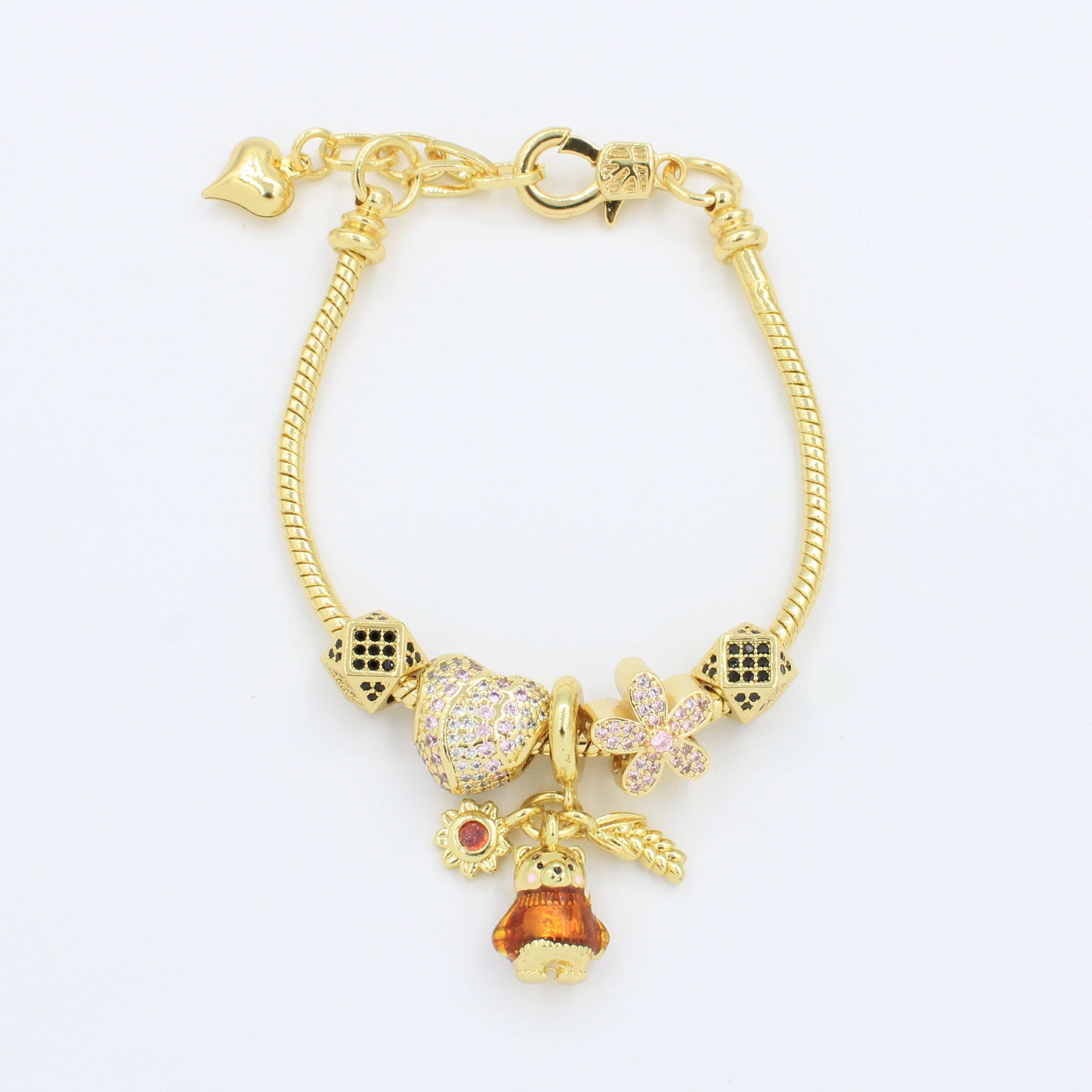 Pulsera de Goldfilled con Colganges Fancy mod. 1113