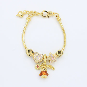 Pulsera de Goldfilled con Colganges Fancy mod. 1113