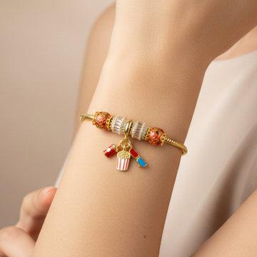 Pulsera de Goldfilled con Colganges Fancy mod. 1114