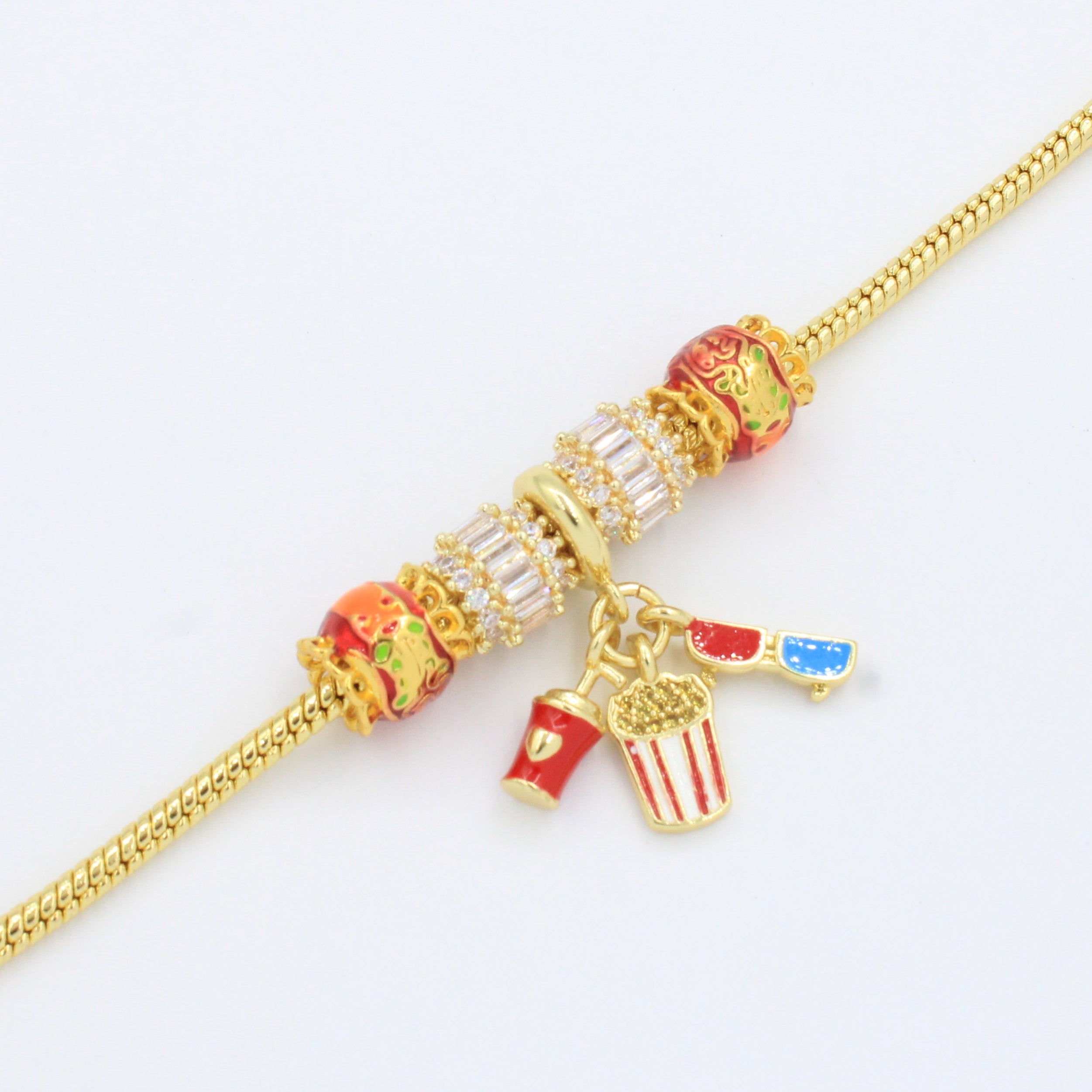 Pulsera de Goldfilled con Colganges Fancy mod. 1114