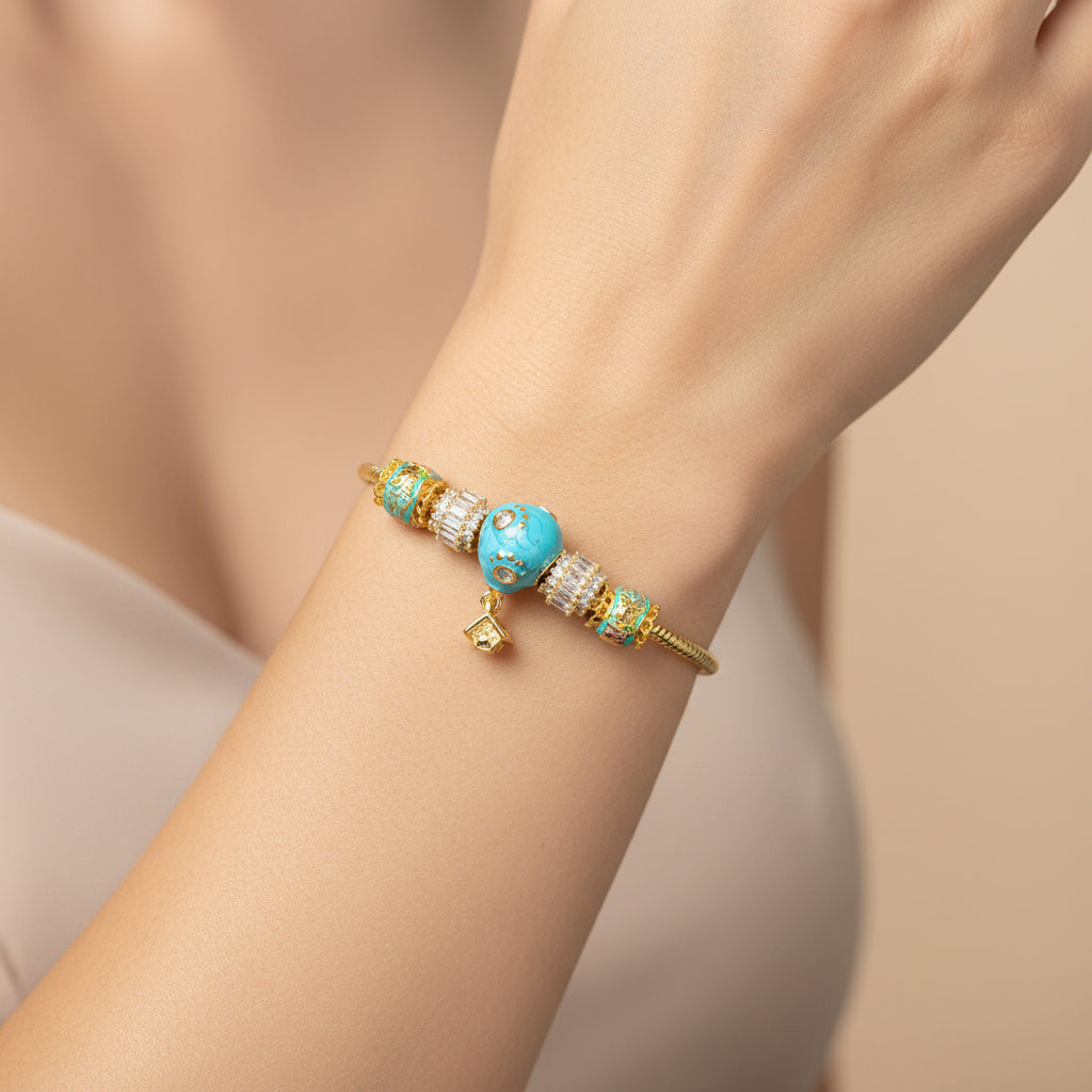 Pulsera de Goldfilled con Colganges Fancy mod. 1115