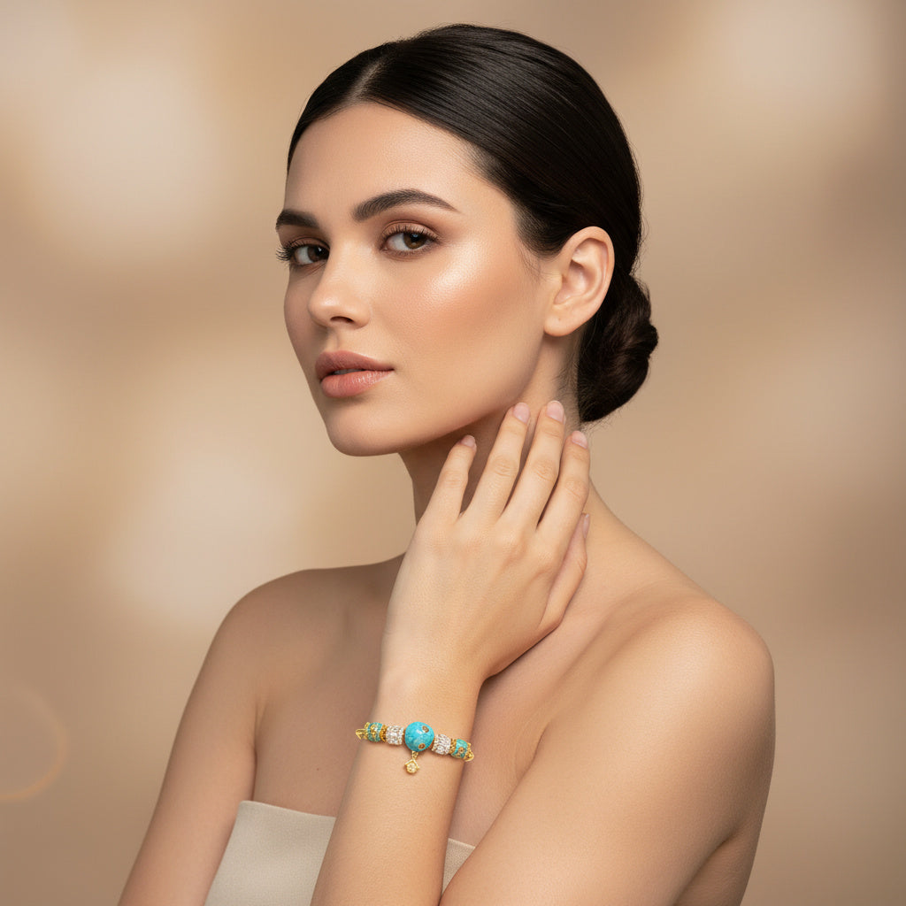 Pulsera de Goldfilled con Colganges Fancy mod. 1115