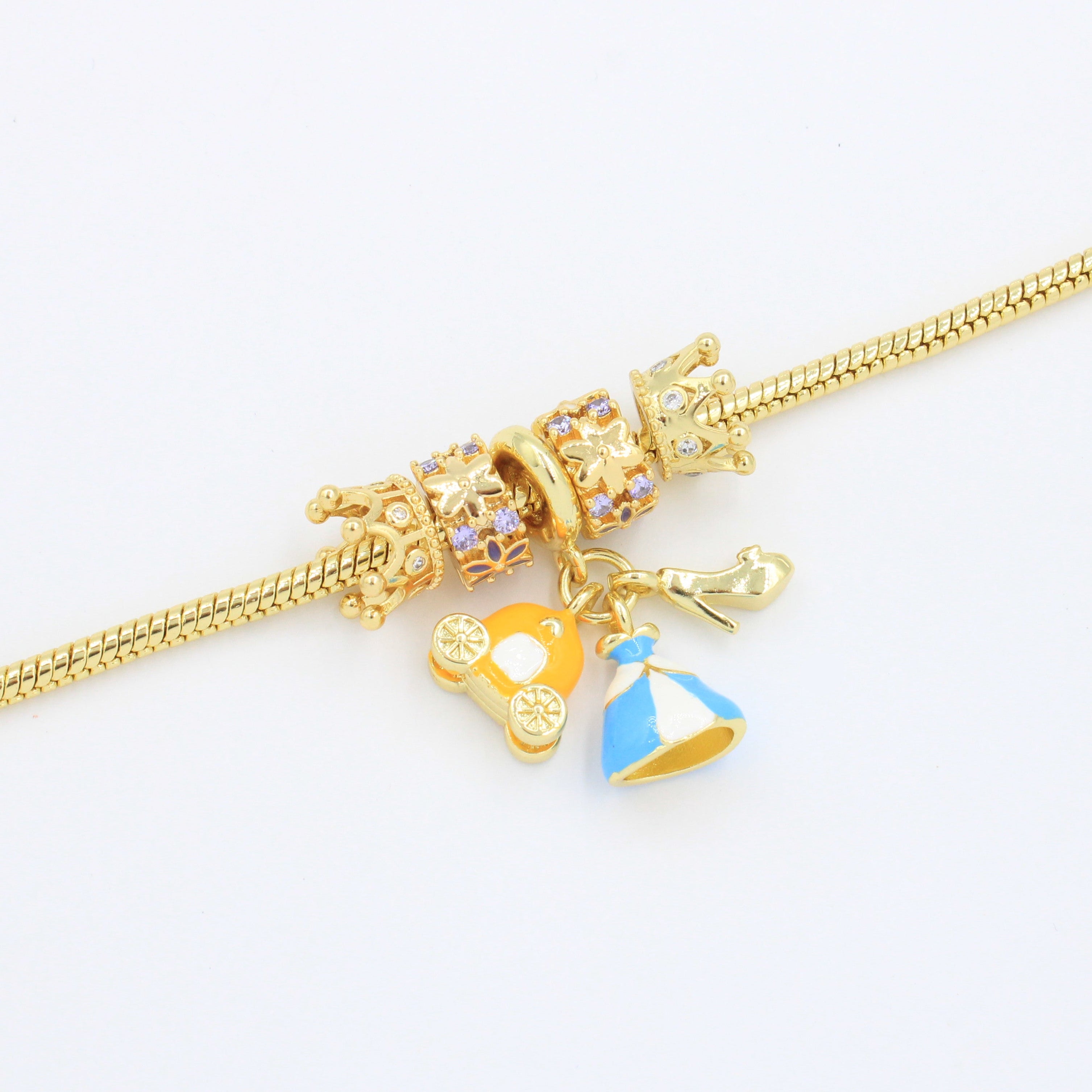 Pulsera de Goldfilled con Colganges Fancy mod. 1117