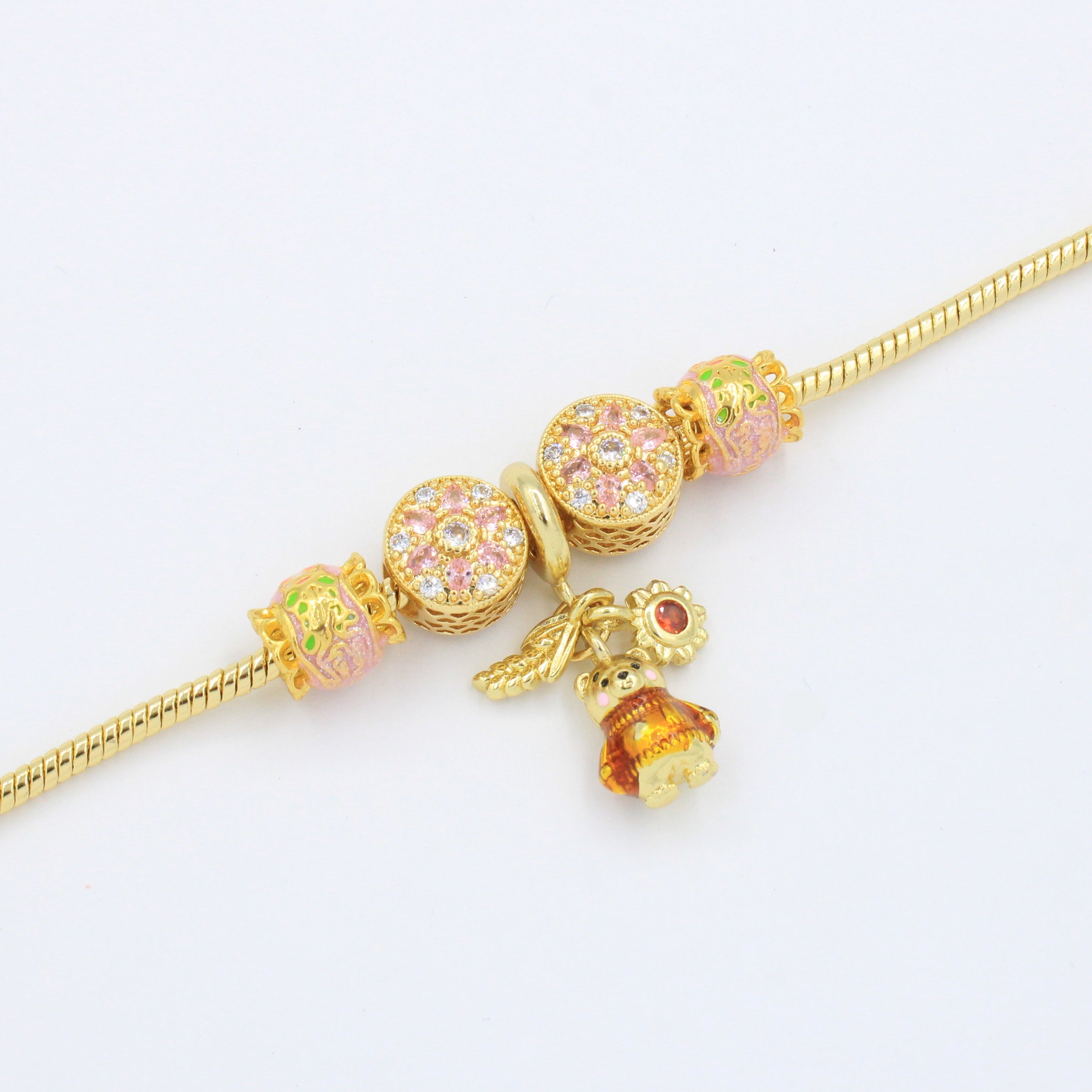 Pulsera de Goldfilled con Colganges Fancy mod. 1118