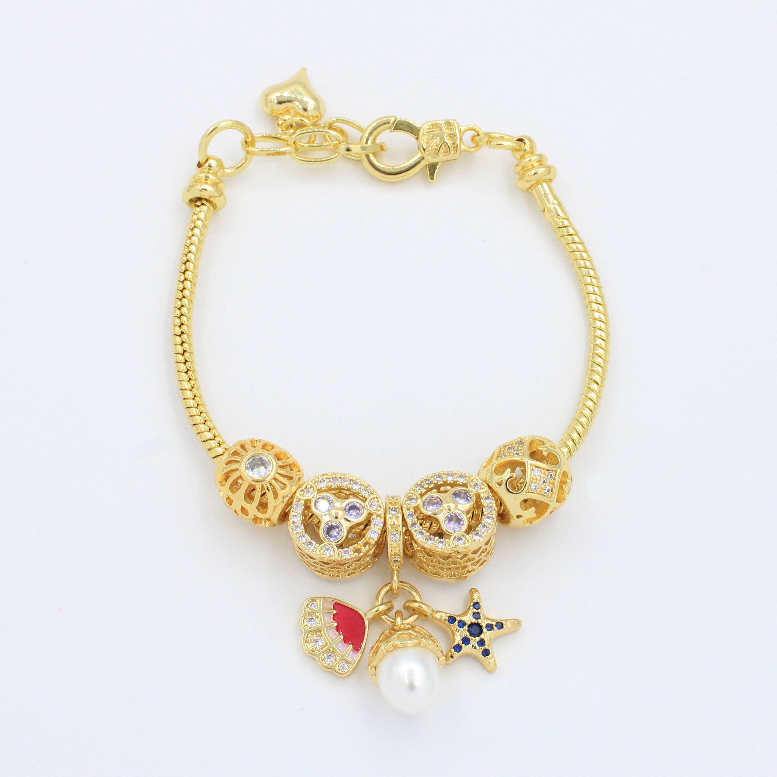 Pulsera de Goldfilled con Colganges Fancy mod. 1122