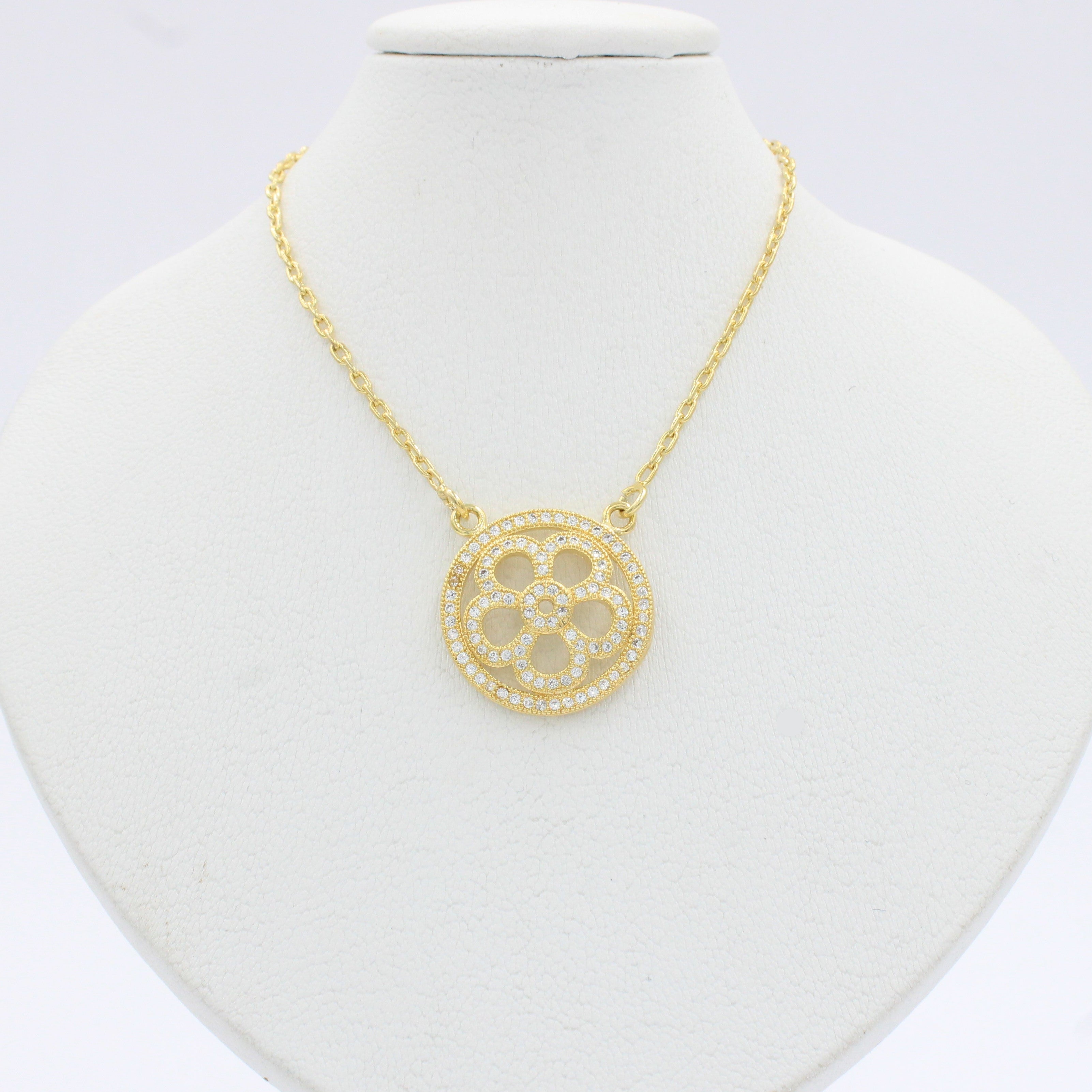 Gargantilla de Goldfilled Flor con Zirconias mod. 5020