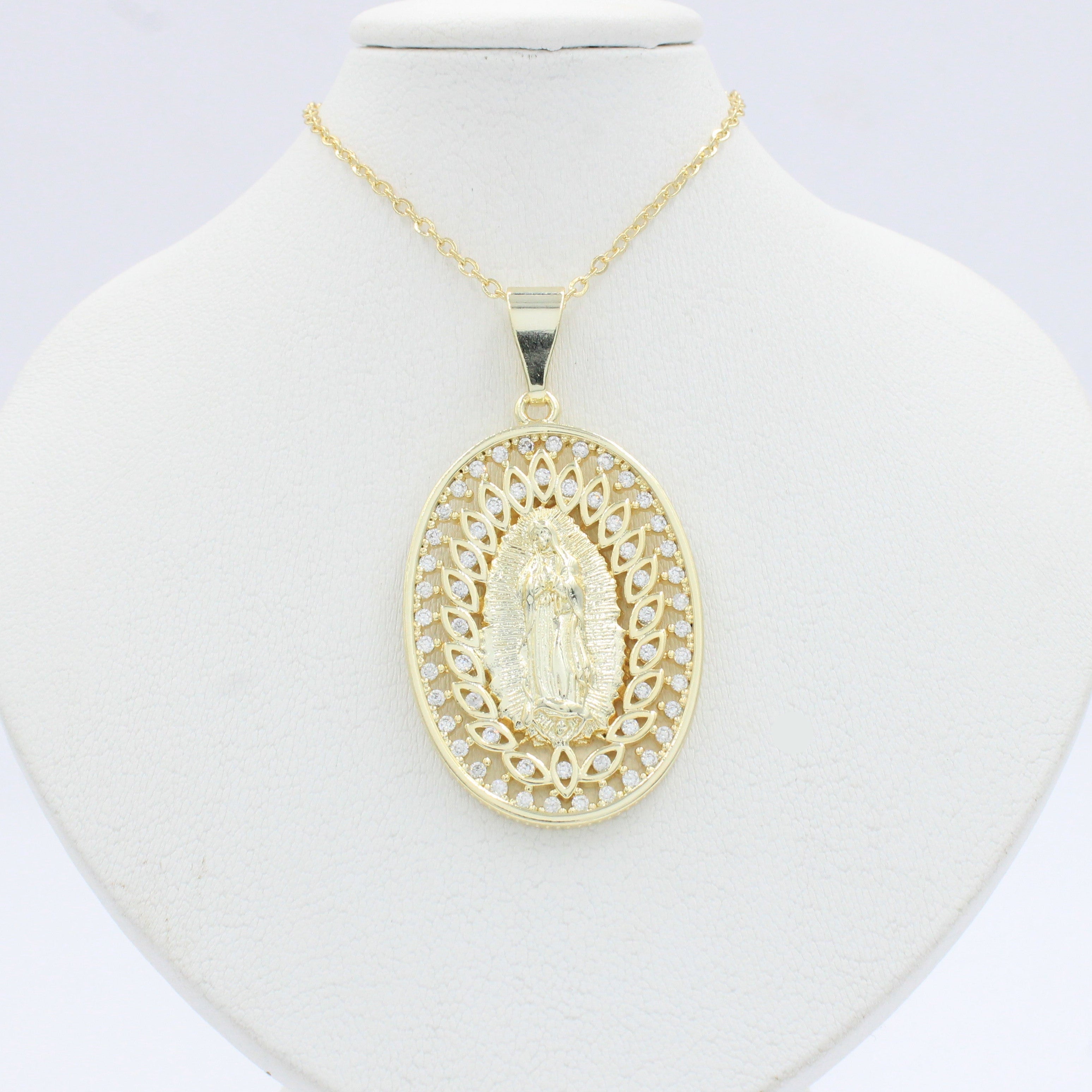 Gargantilla de Goldfilled con Virgen Guadalupe mod. 5028