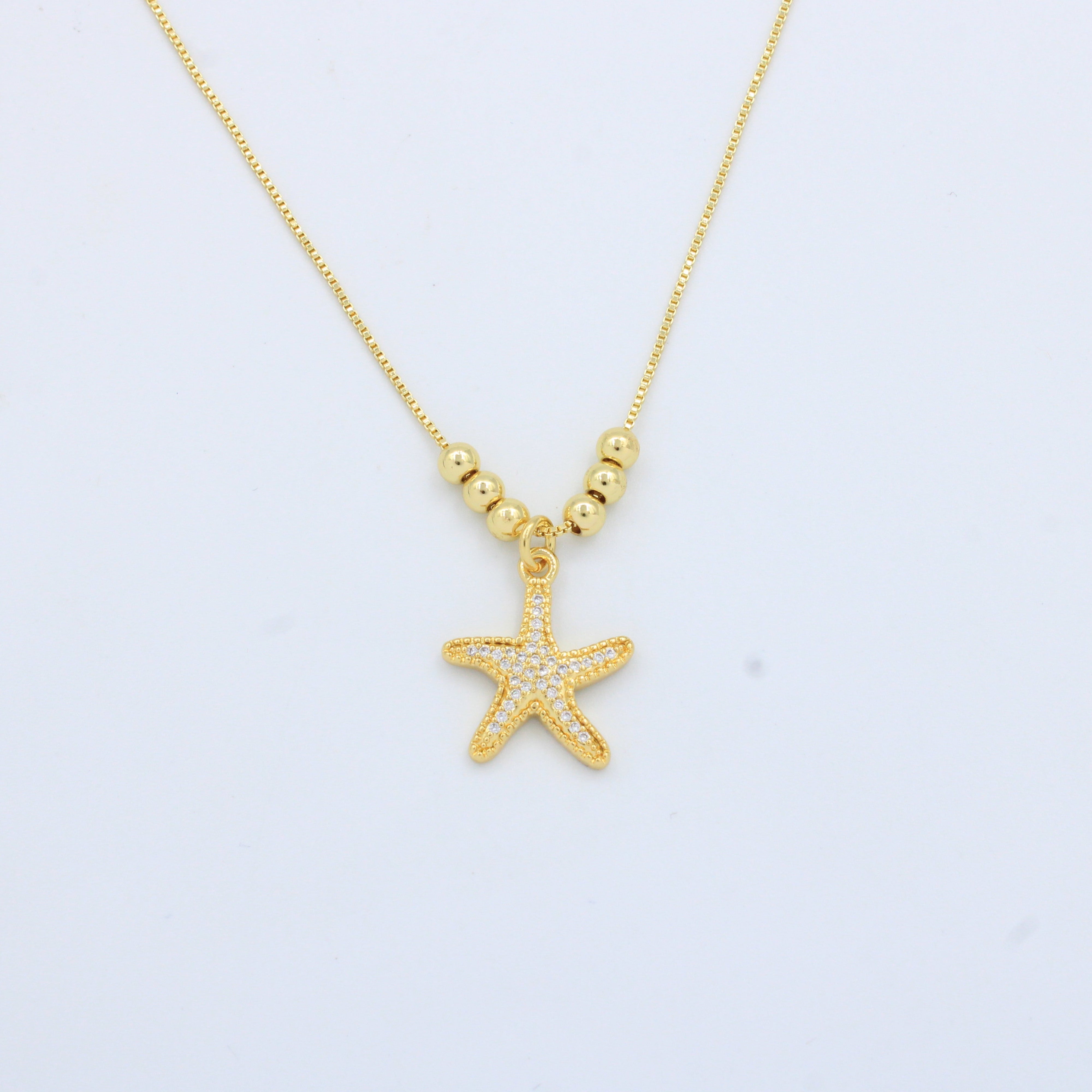 Set de Joyería de Goldfilled Estrella de Mar mod. 7058