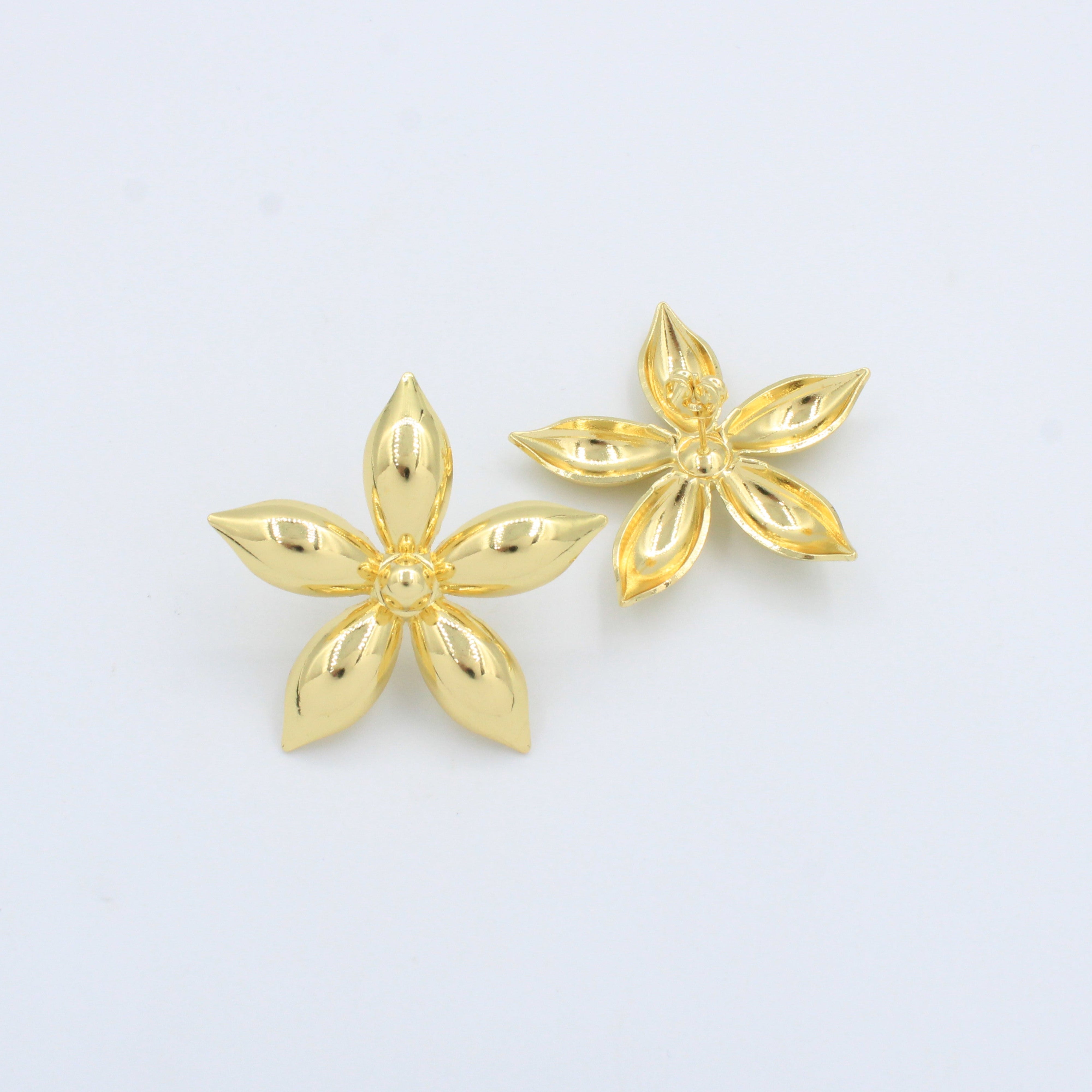 Paquete Arete de Goldfiled 3pz Flor Brillante mod. 15003