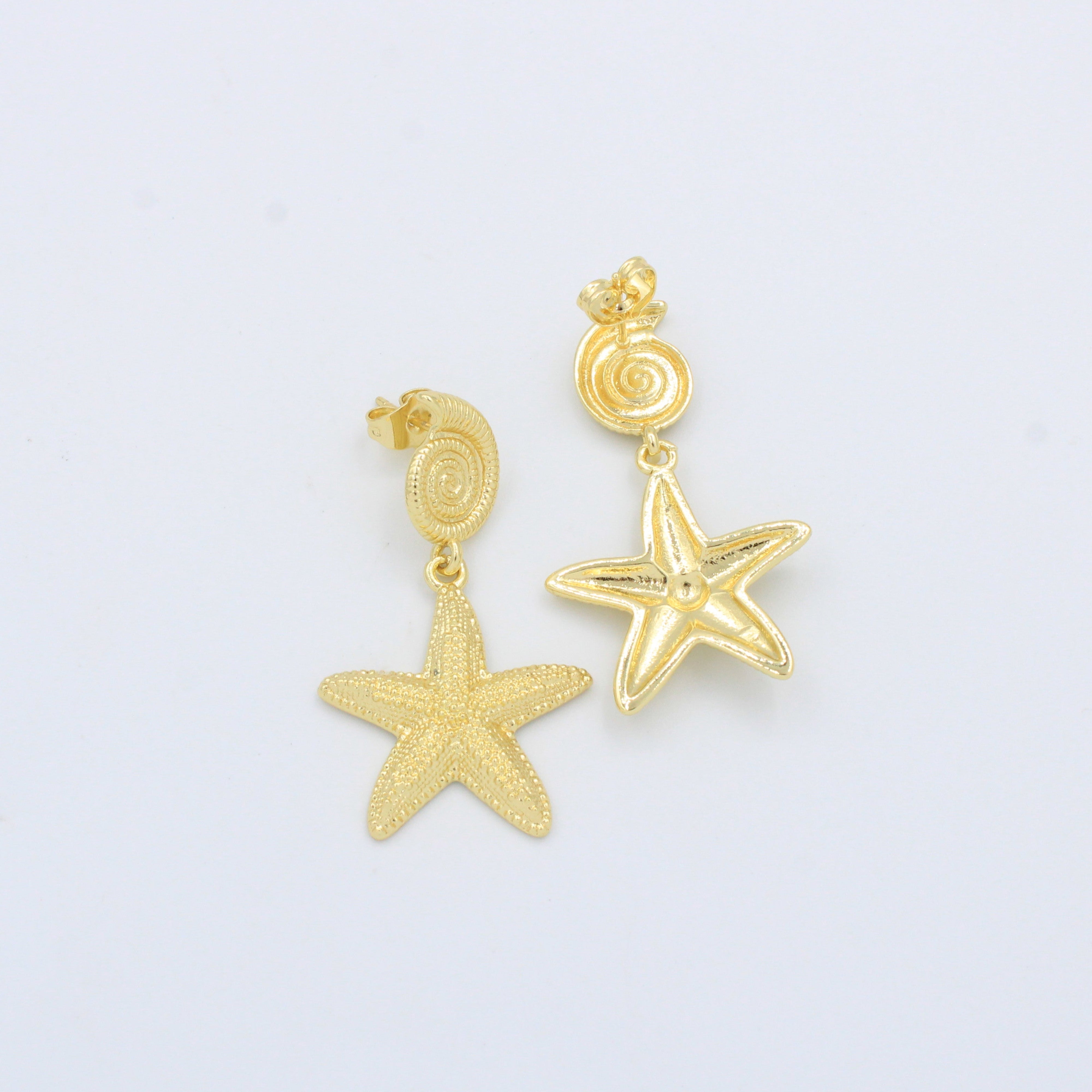 Paquete Arete de Goldfiled 2pz Estrella de Mar mod. 15005