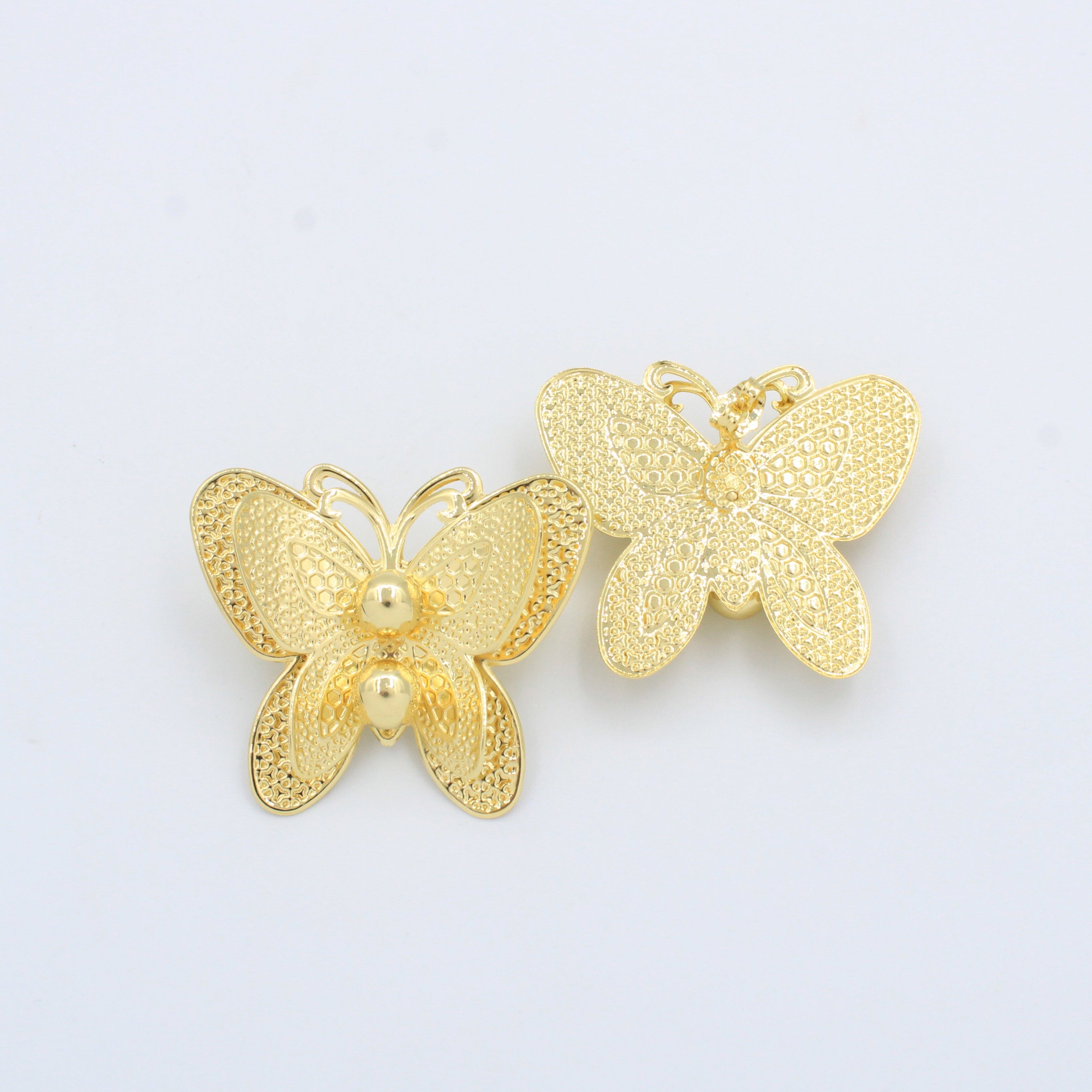 Paquete Arete de Goldfiled 2pz Mariposa mod. 15006