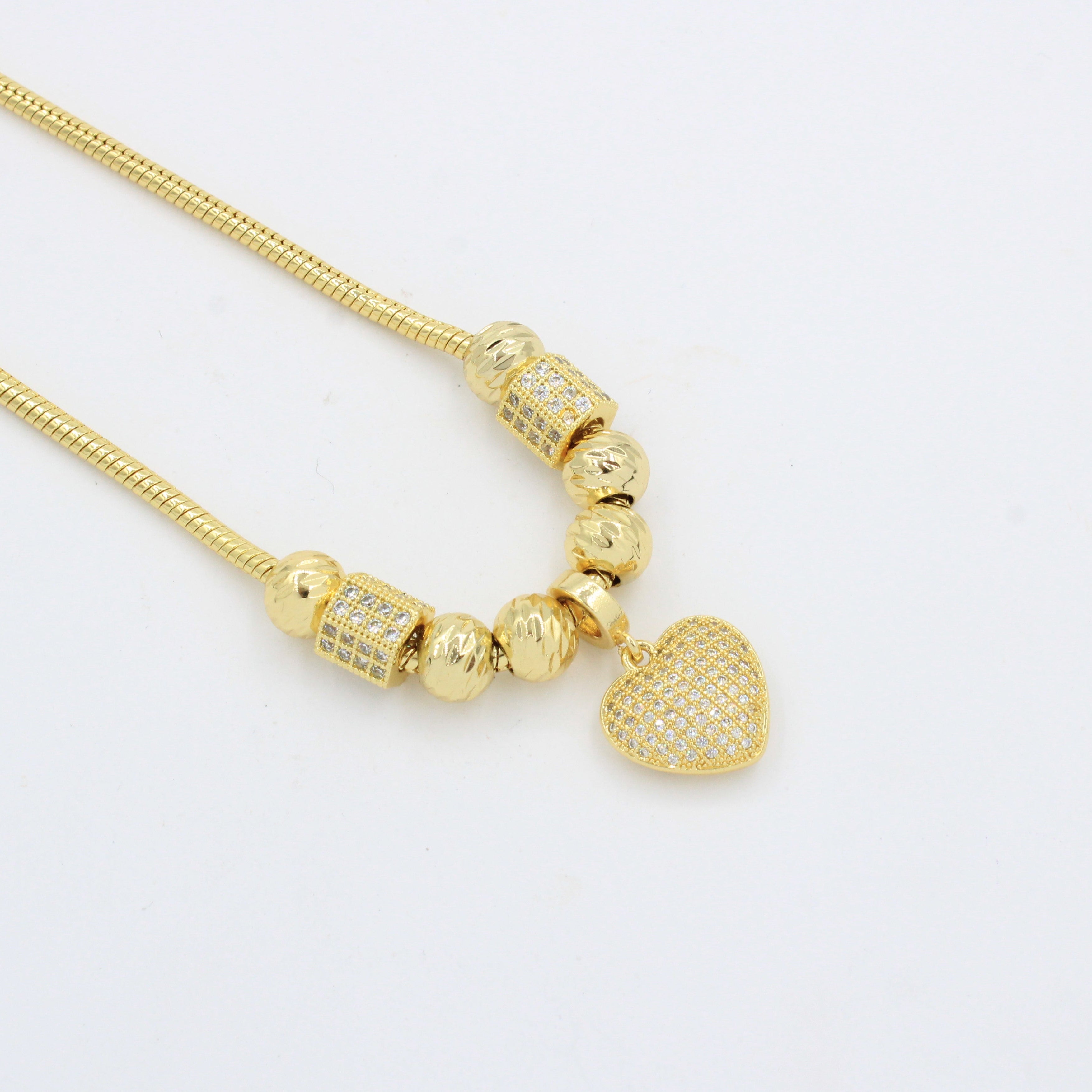 Paquete 2pz Collar de Goldfiled Colgantes Fancy mod. 16001