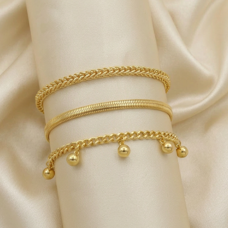 Set de Joyería de Goldfilled 12pz mod. 7099