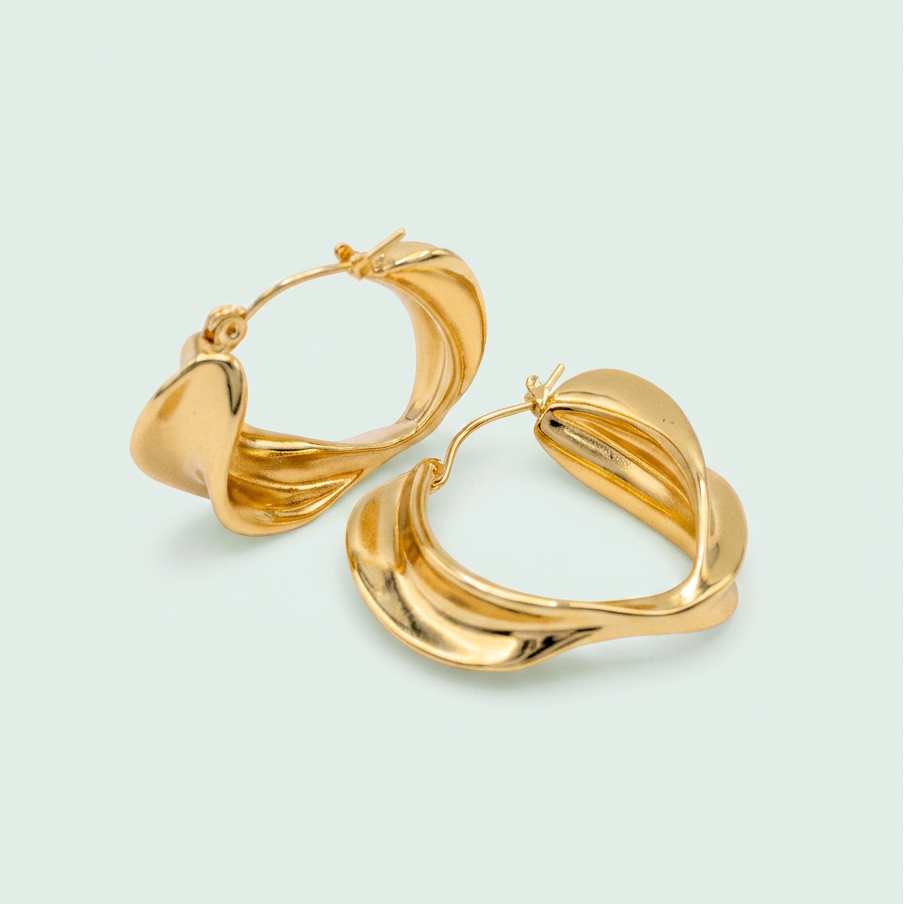 Arracada de Goldfilled con Diseño Torzal mod. 1356