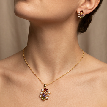 Set de Joyería de Goldfilled Diseño Brillante mod. 7107