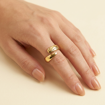 Anillo de Goldfilled con Diseño Abierto y Calado mod. 1309