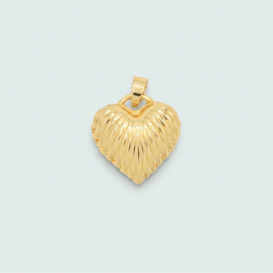 Dije de Oro Laminado Corazón Anacalado mod. 1430