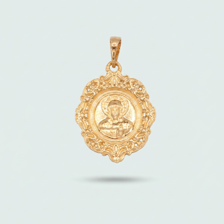 Dije de Goldfilled de San Benito con Borde Barroco mod. 1335