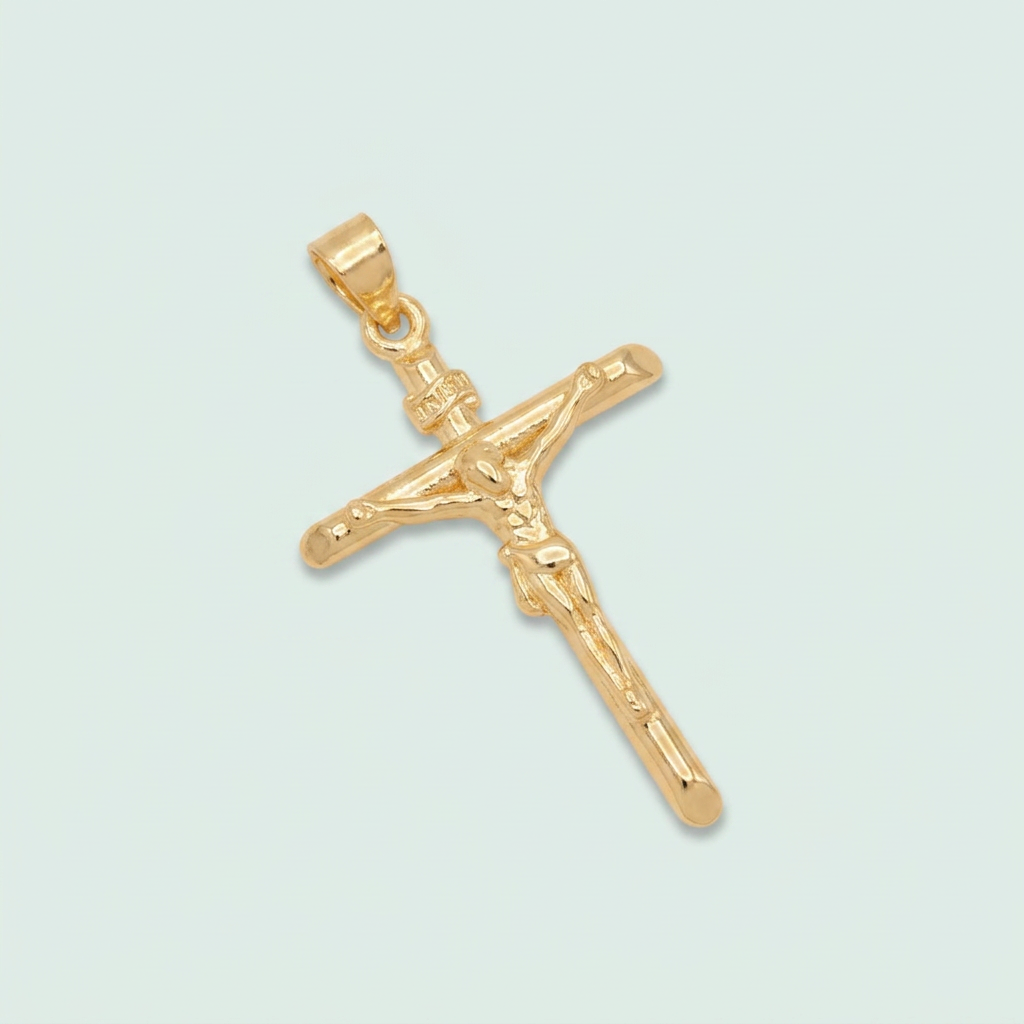 Dije de Goldfilled con Diseño de Cruz Liso mod. 1275