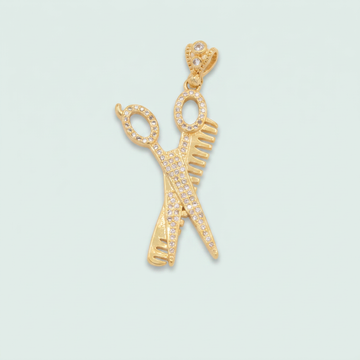 Dije de Goldfilled  de Estilista Grande con Zirconia  mod. 1328