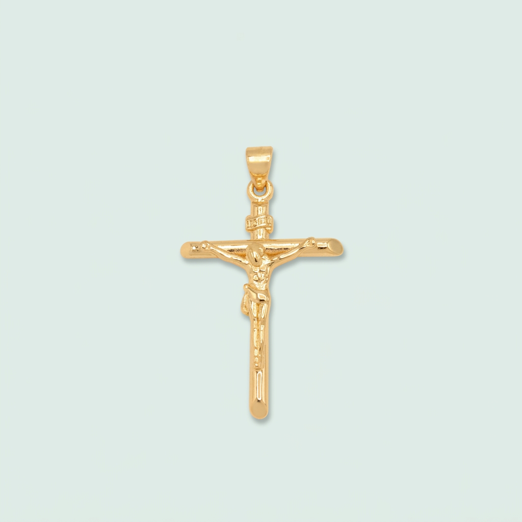 Dije de Goldfilled con Diseño de Cruz Liso mod. 1275