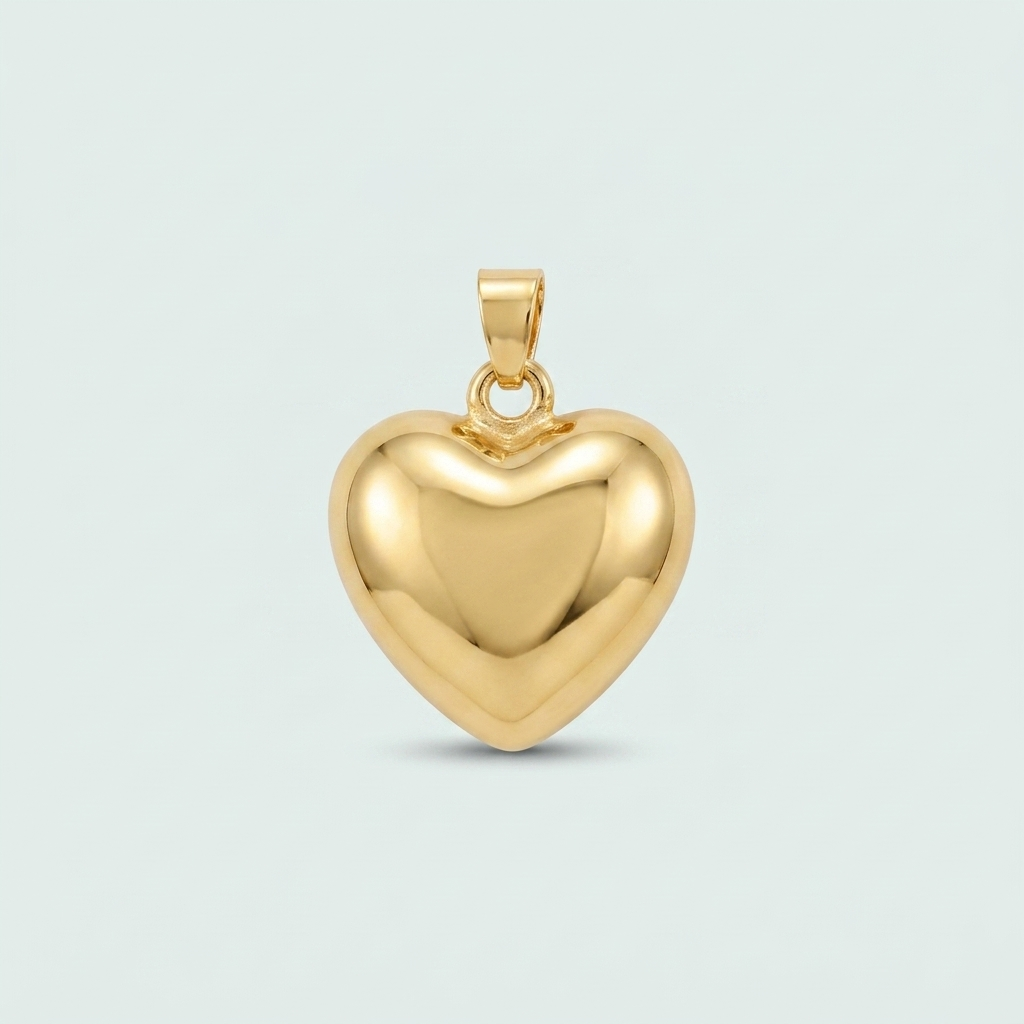 Dije de Oro Laminado Corazón Liso mod. 1431