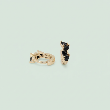 Grapa de Goldfilled  con Zirconias Negras mod.1382