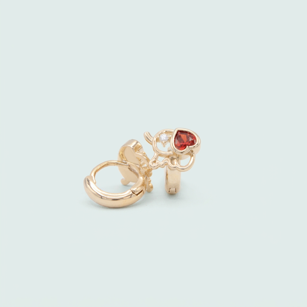 Grapa de Goldfilled  con Diseño de Elefante y Zirconia  mod. 1380