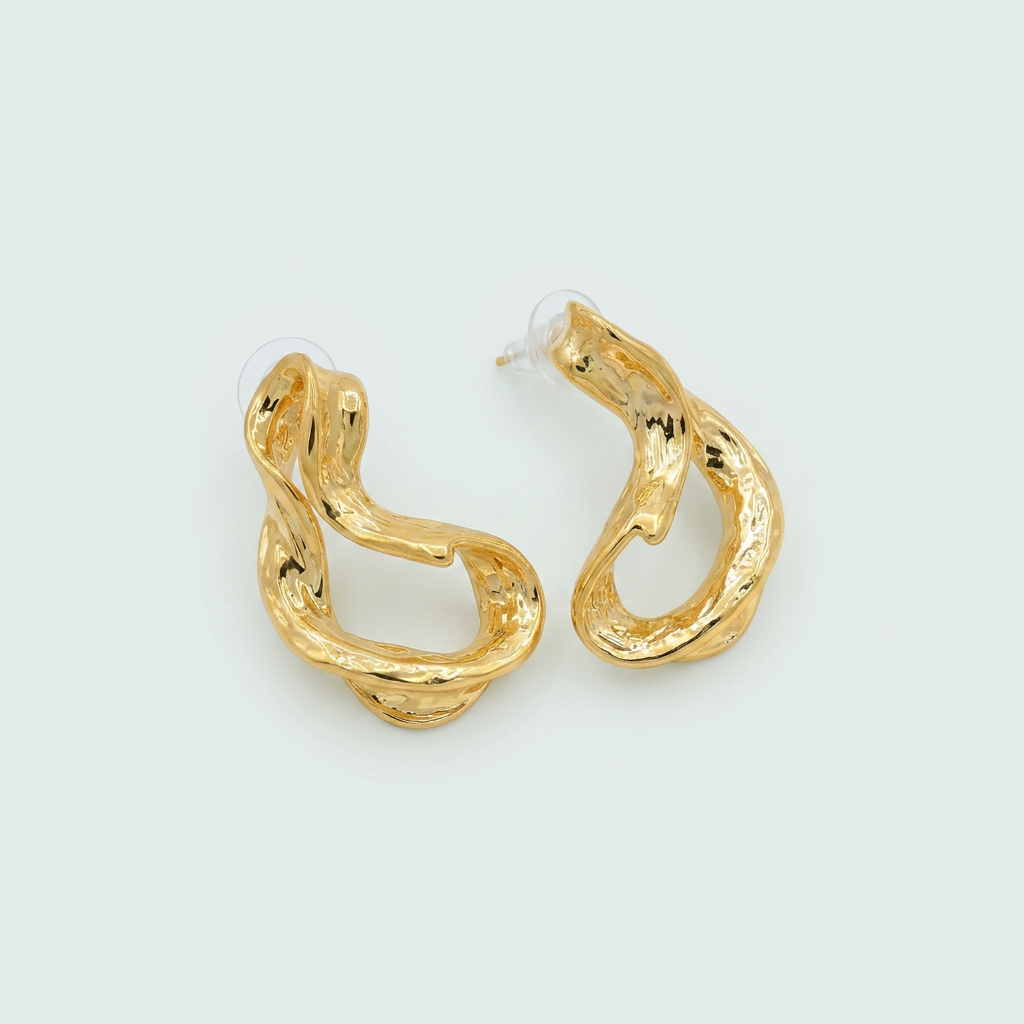Arete de Goldfilled con Diseño Torcido mod. 3088