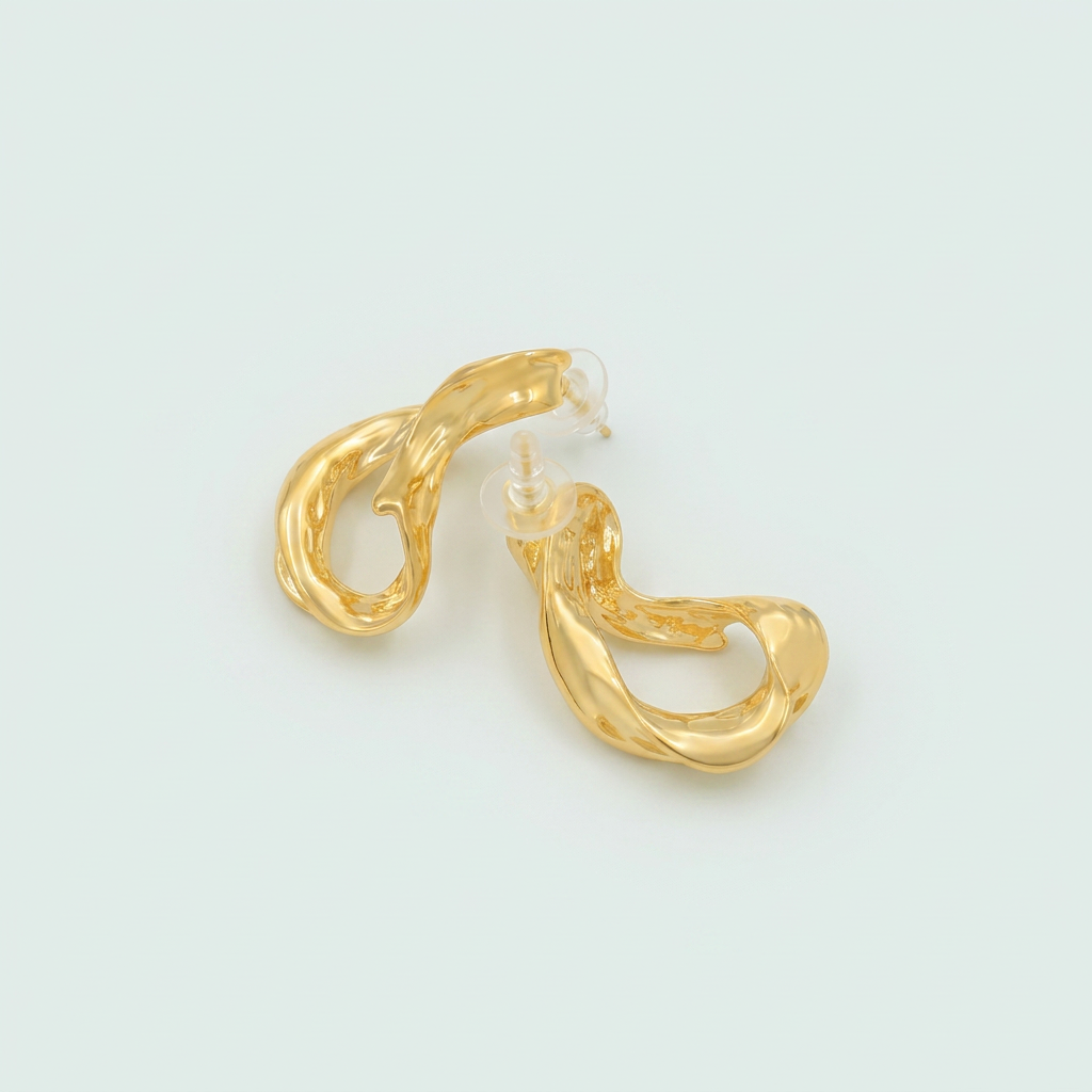 Arete de Goldfilled con Diseño Torcido mod. 3088