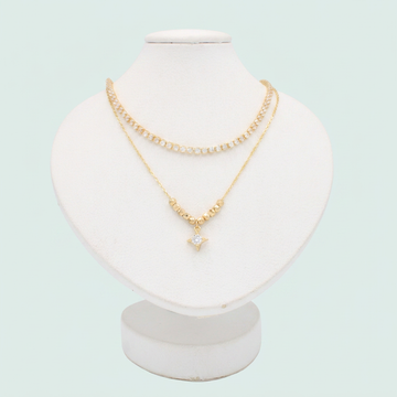 Gargantilla de Goldfilleld con zirconia y con Diseño de Estrella de Zirconia mod.1370