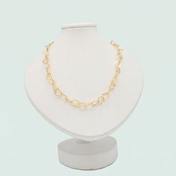 Gargantilla de Joyería de Goldfilled con Diseño de Corazones mod. 1113