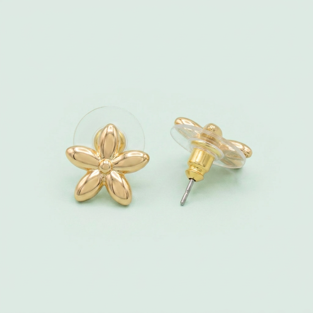 Set Especial de Joyería de Goldfilled Diseño Flores de Zirconia mod. 1105