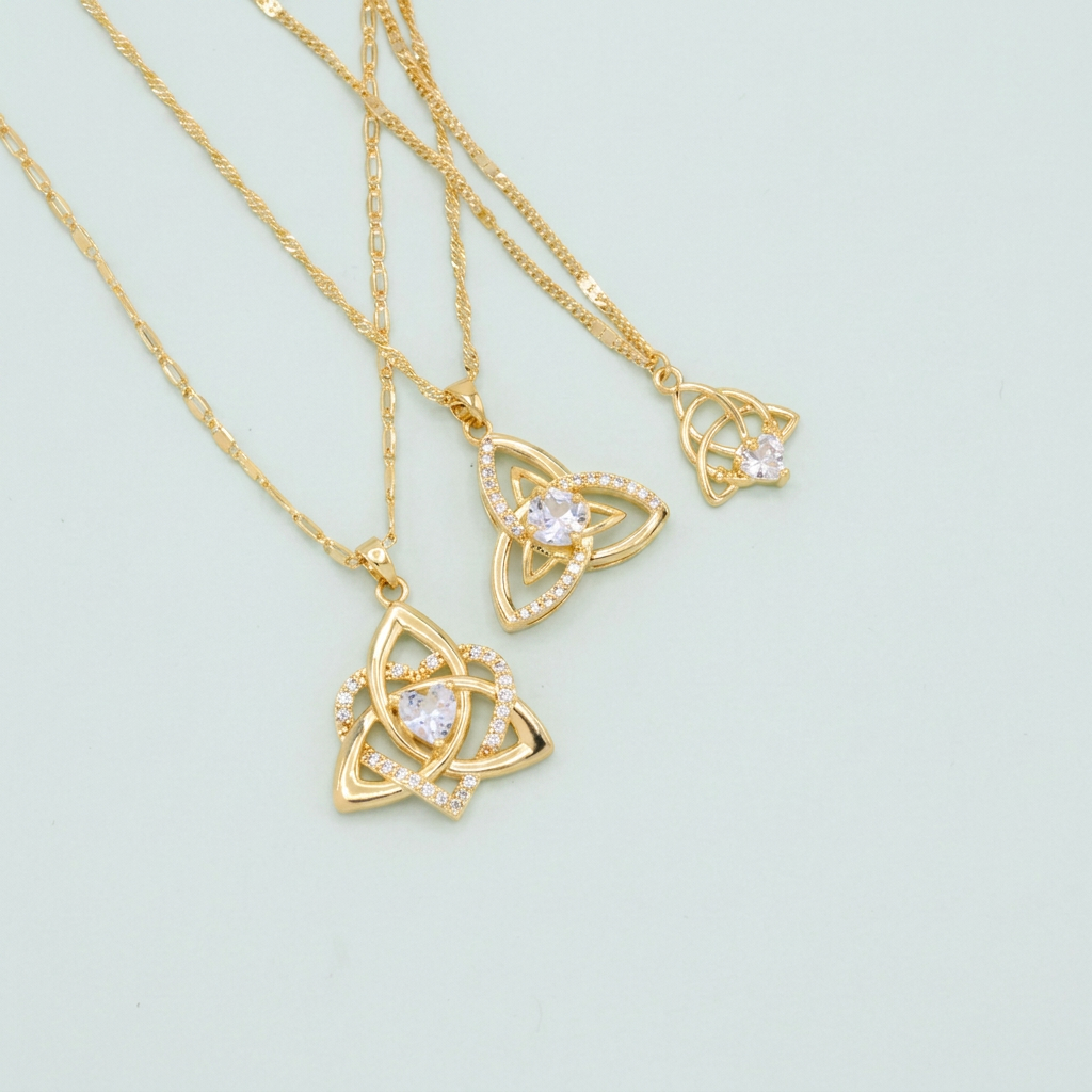 Set Especial de Joyería de Goldfilled Diseño Nudo de Bruja mod. 1104