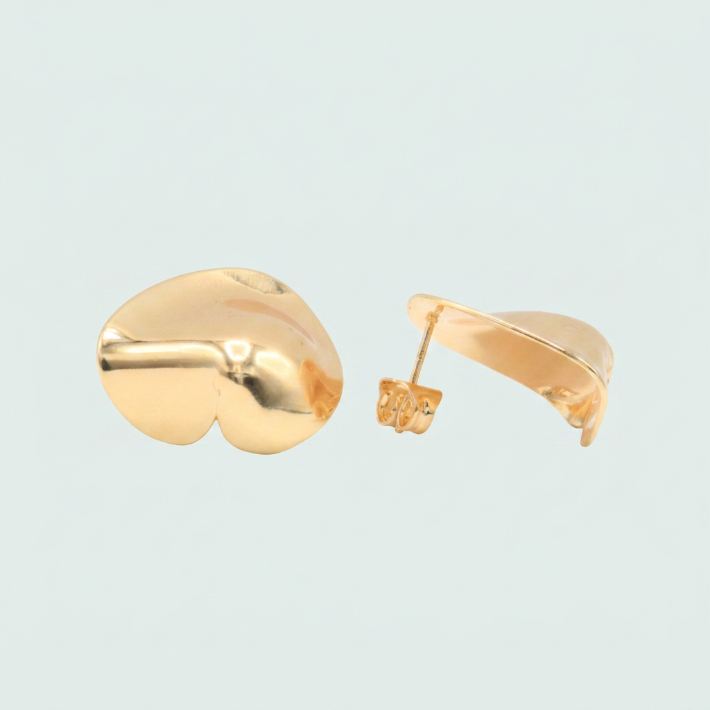 Arete de Goldfilled con Diseño de Petalo mod. 1403